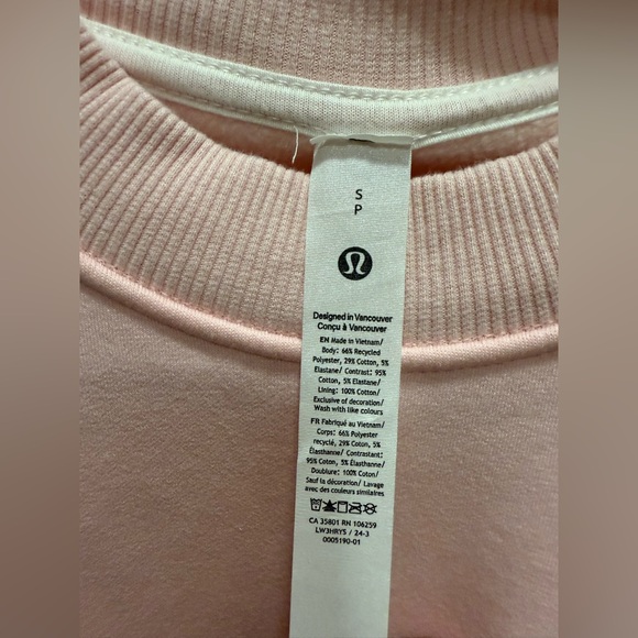 Lululemon Small Tennis Club Pink Sweatshirt. 💕⚡️ - Picture 3 of 3